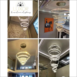 Florence Crystal Chandelier - chandeliers