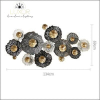 wall decor Flourise Metal Wall Decor - Luxor Home Decor & Lighting