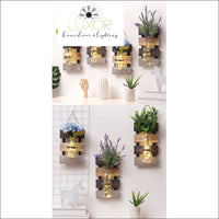 wall decor Four Seasons Hydroponic Wooden Wall Decor - Luxor Home Decor & Lighting