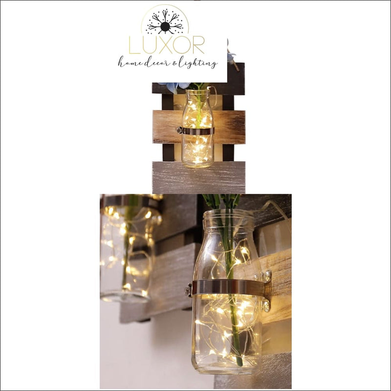 wall decor Four Seasons Hydroponic Wooden Wall Decor - Luxor Home Decor & Lighting