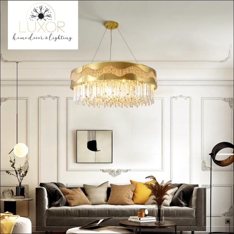 chandeliers Ganda Gold Crystal Chandelier - Luxor Home Decor & Lighting