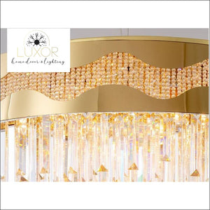 chandeliers Ganda Gold Crystal Chandelier - Luxor Home Decor & Lighting