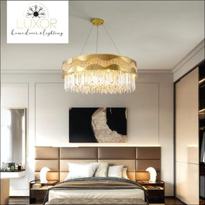 chandeliers Ganda Gold Crystal Chandelier - Luxor Home Decor & Lighting