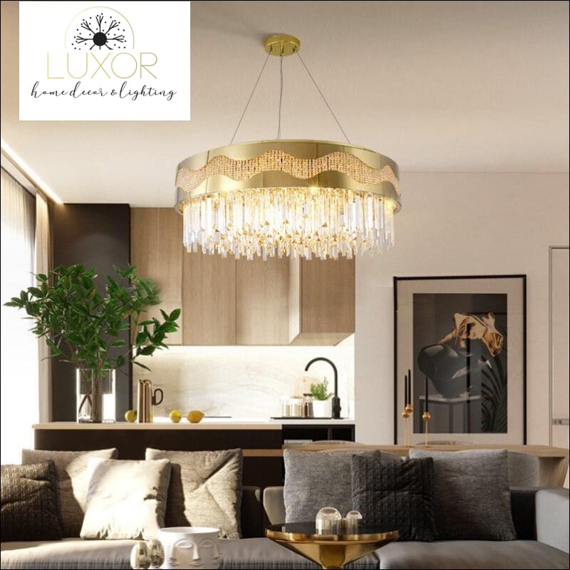 chandeliers Ganda Gold Crystal Chandelier - Luxor Home Decor & Lighting