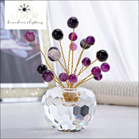 decorative objects Gemstone Bonsai Crystal Figurine - Luxor Home Decor & Lighting