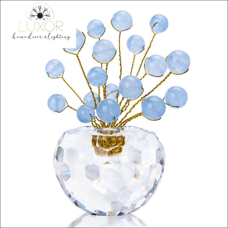 decorative objects Gemstone Bonsai Crystal Figurine - Luxor Home Decor & Lighting