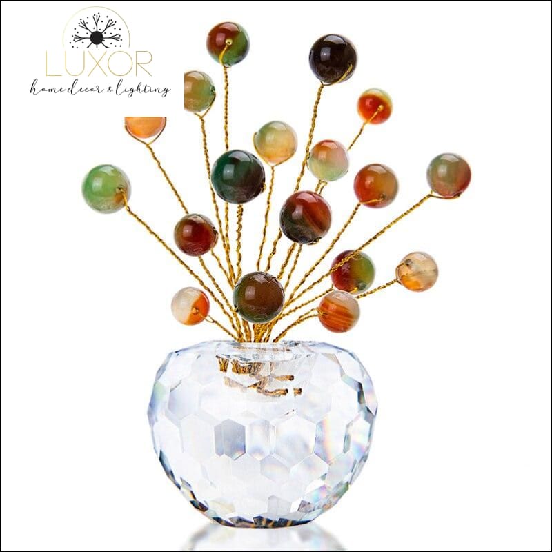 decorative objects Gemstone Bonsai Crystal Figurine - Luxor Home Decor & Lighting