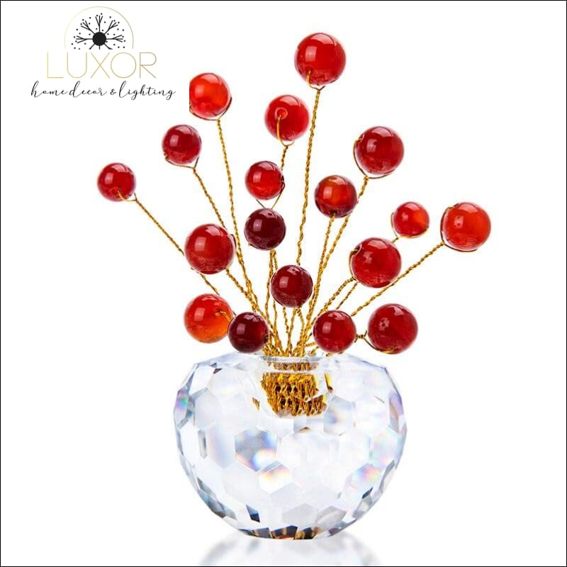 decorative objects Gemstone Bonsai Crystal Figurine - Luxor Home Decor & Lighting