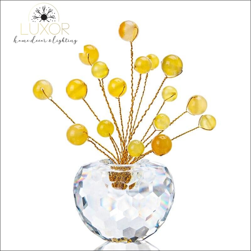 decorative objects Gemstone Bonsai Crystal Figurine - Luxor Home Decor & Lighting