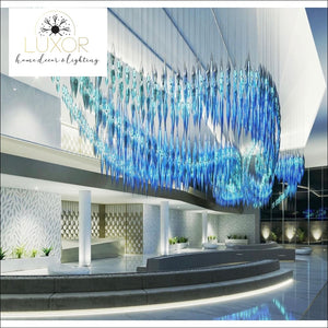 Glacier Crystal Chandelier - chandeliers