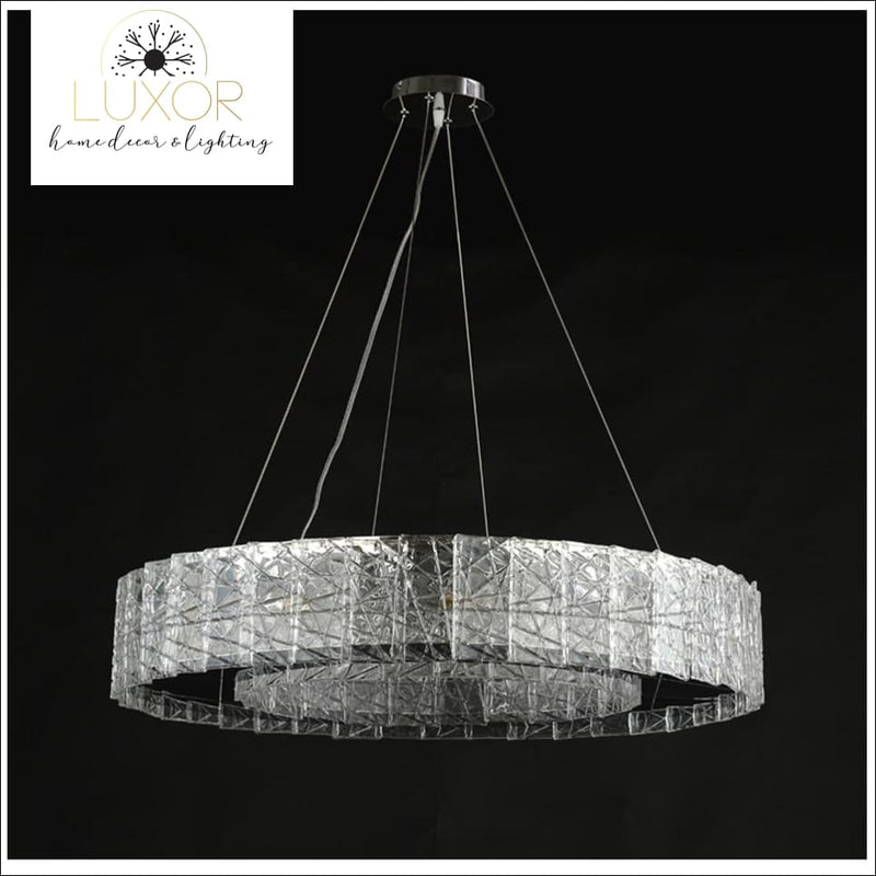 chandeliers Glacier Frosted Crystal Chandelier - Luxor Home Decor & Lighting