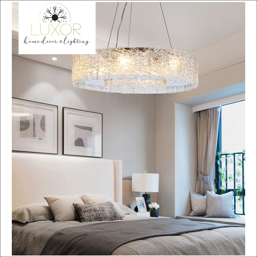 chandeliers Glacier Frosted Crystal Chandelier - Luxor Home Decor & Lighting