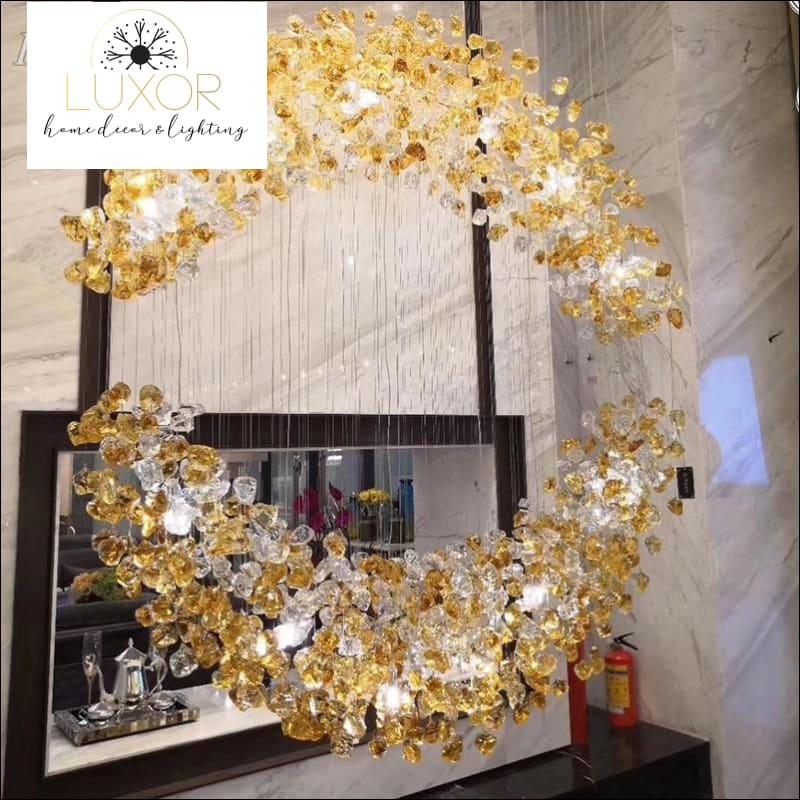 chandeliers Glass Barnacle Illusion Chandelier - Luxor Home Decor & Lighting