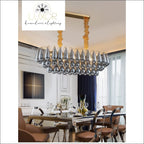 chandeliers Globina Rectangle Lux Chandelier - Luxor Home Decor & Lighting