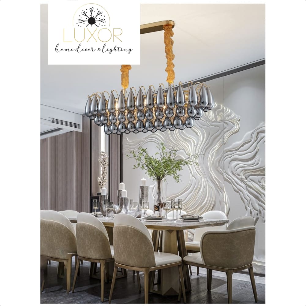 chandeliers Globina Rectangle Lux Chandelier - Luxor Home Decor & Lighting