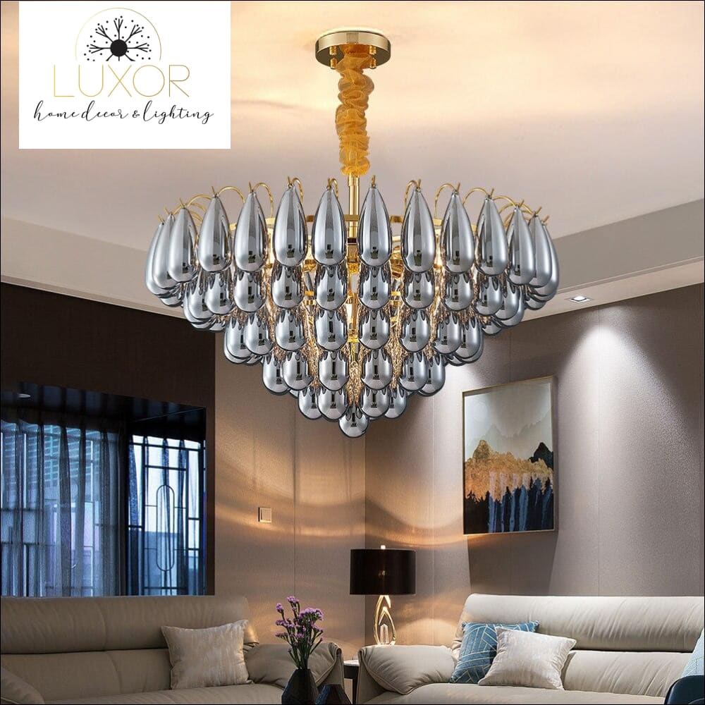 chandeliers Globina Round Lux Chandelier - Luxor Home Decor & Lighting