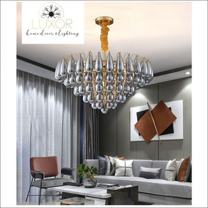 chandeliers Globina Round Lux Chandelier - Luxor Home Decor & Lighting
