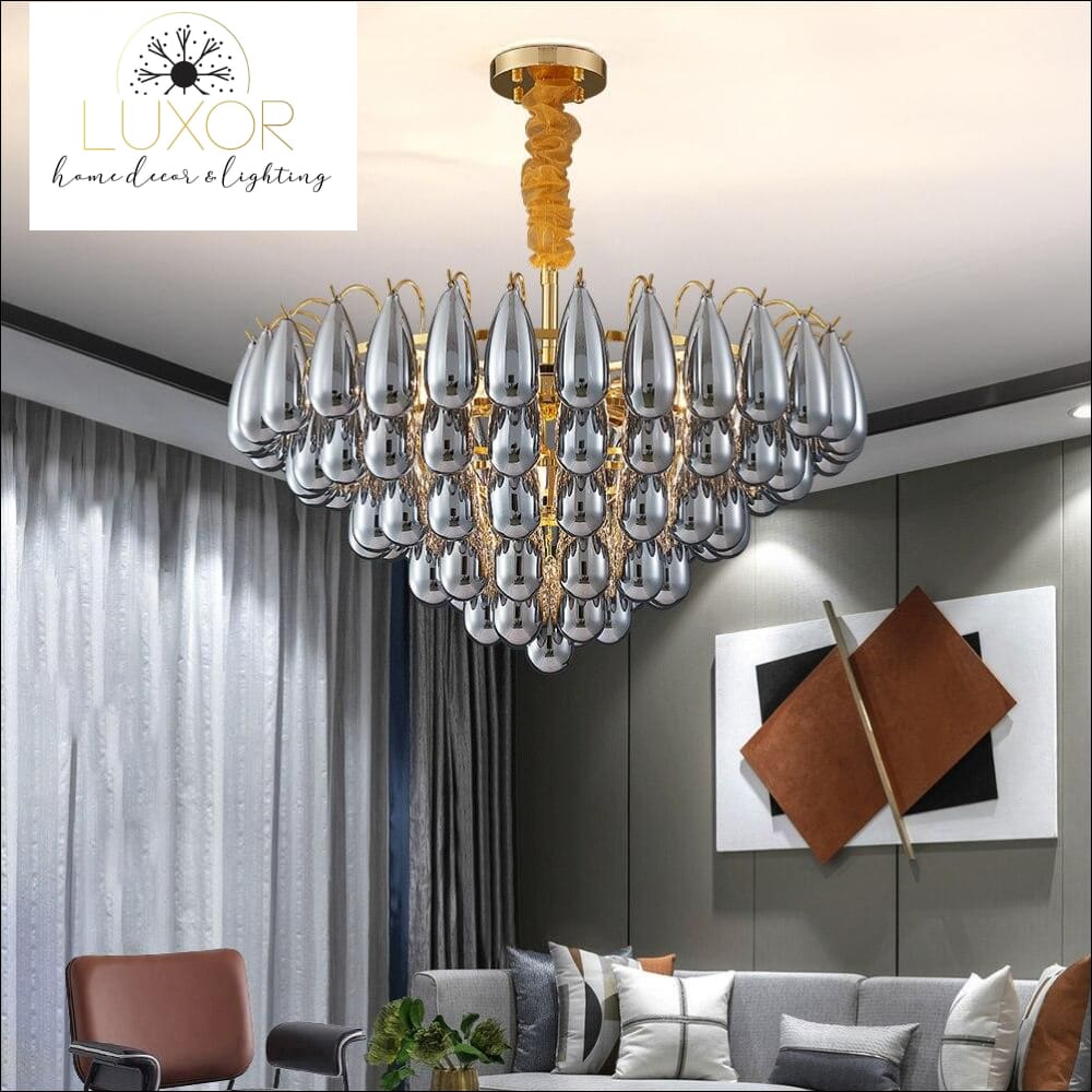 chandeliers Globina Round Lux Chandelier - Luxor Home Decor & Lighting