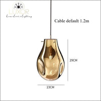 pendant lighting Glorinia Glass Crystal Pendant - Luxor Home Decor & Lighting