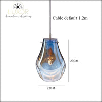 pendant lighting Glorinia Glass Crystal Pendant - Luxor Home Decor & Lighting