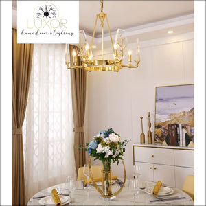 pendant lighting Gold Branch Crystal Pendant - Luxor Home Decor & Lighting