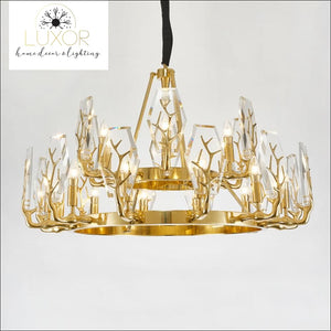 pendant lighting Gold Branch Crystal Pendant - Luxor Home Decor & Lighting