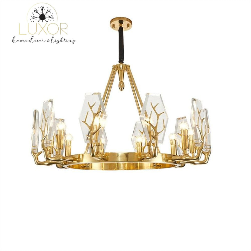 pendant lighting Gold Branch Crystal Pendant - Luxor Home Decor & Lighting