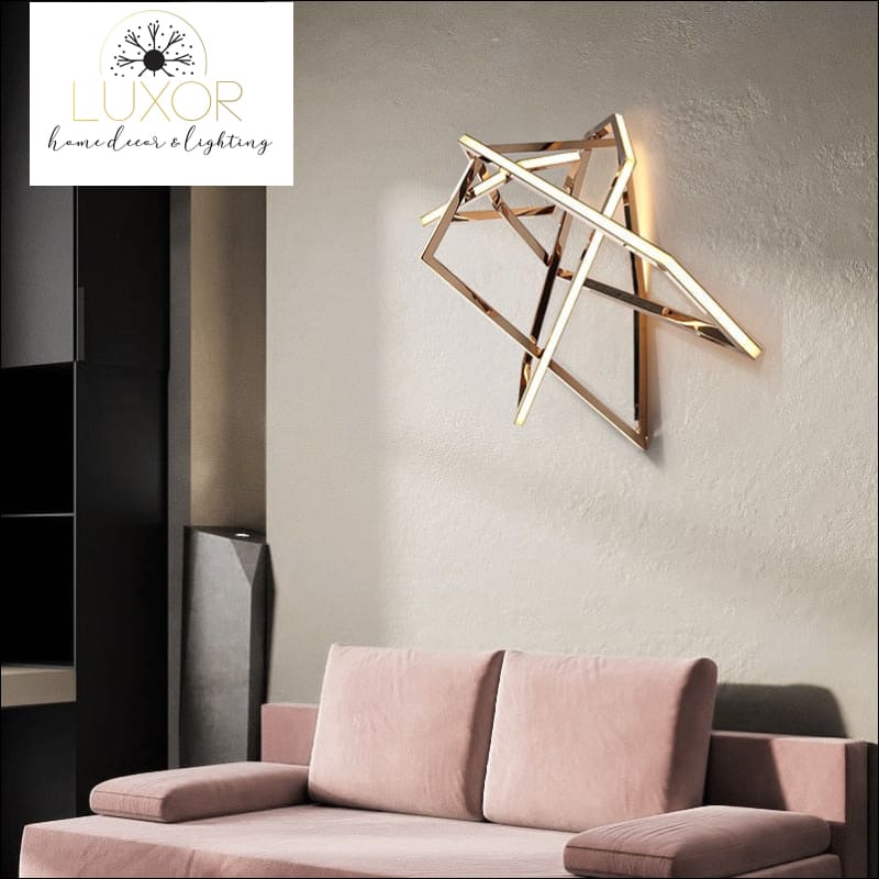 wall lightig Gold Elise Wall Lamp - Luxor Home Decor & Lighting