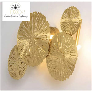 Wall lighting Gold Leaf Wall Light - Luxor Home Decor & Lighting