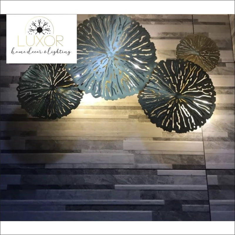 Wall lighting Gold Leaf Wall Light - Luxor Home Decor & Lighting