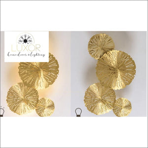 Wall lighting Gold Leaf Wall Light - Luxor Home Decor & Lighting