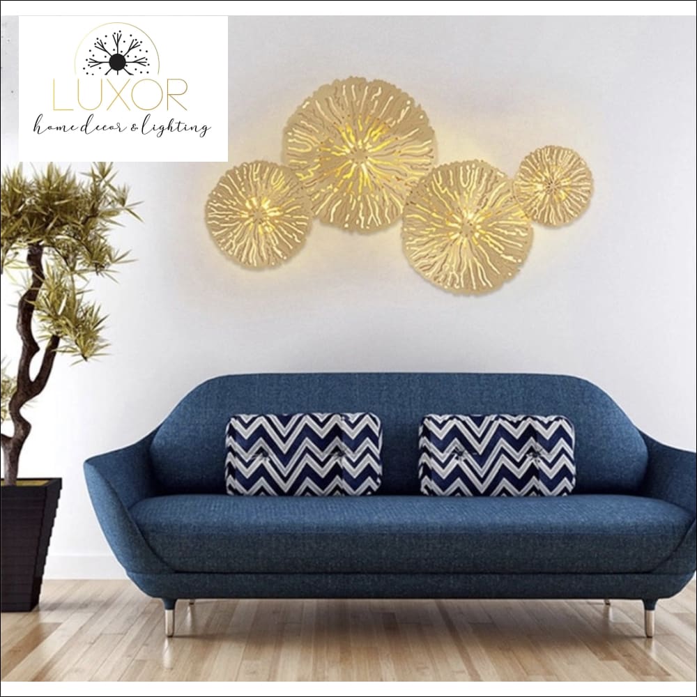 Wall lighting Gold Leaf Wall Light - Luxor Home Decor & Lighting