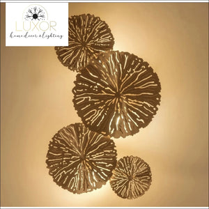 Wall lighting Gold Leaf Wall Light - Luxor Home Decor & Lighting