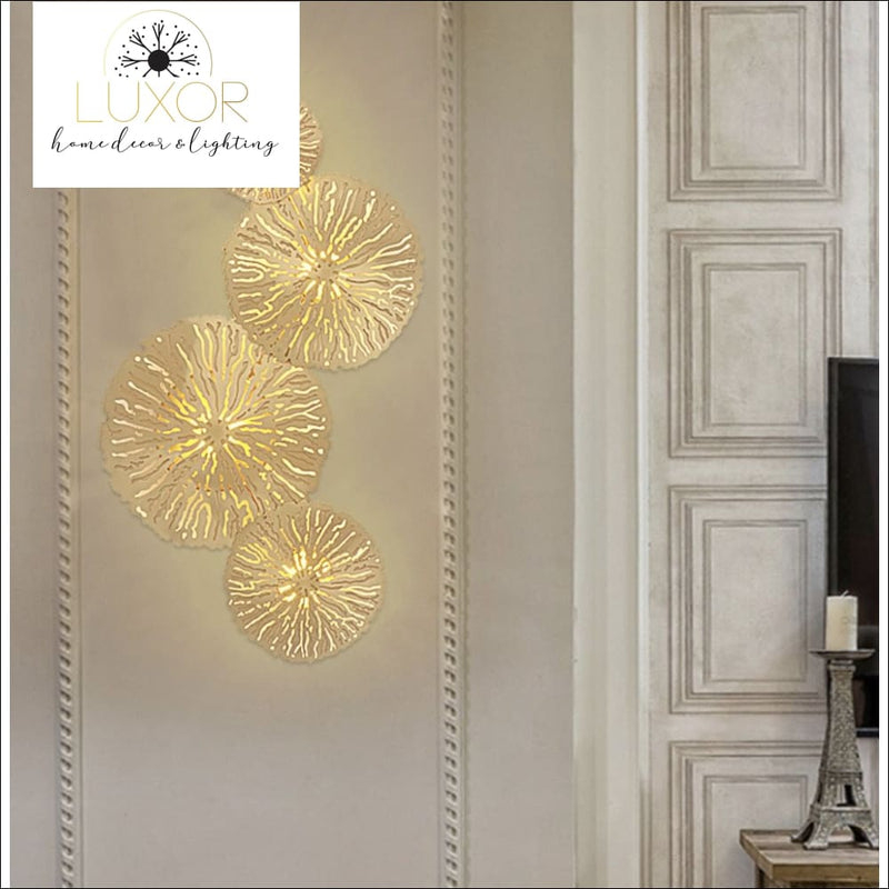Wall lighting Gold Leaf Wall Light - Luxor Home Decor & Lighting