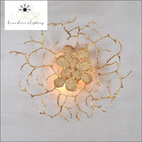 wall lighting Gold Leaf Wall Sconce - Luxor Home Decor & Lighting