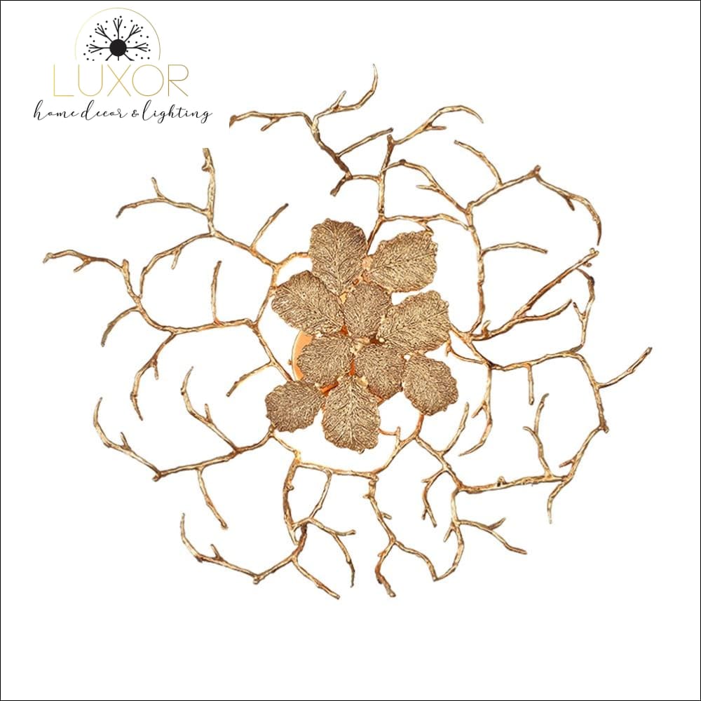 wall lighting Gold Leaf Wall Sconce - Luxor Home Decor & Lighting