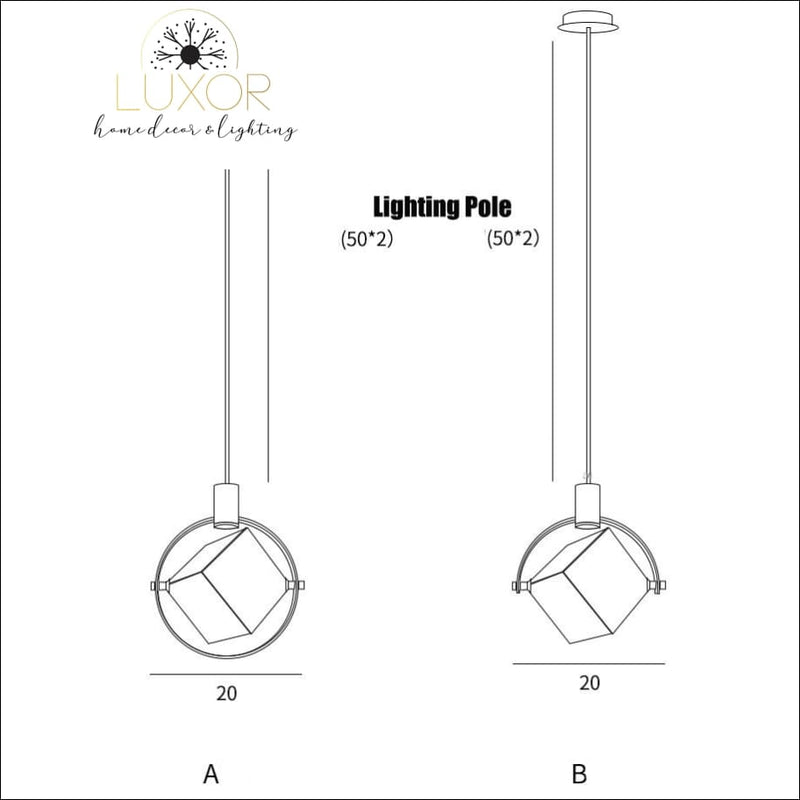 pendant lighting Gold Star Hanging Pendant - Luxor Home Decor & Lighting
