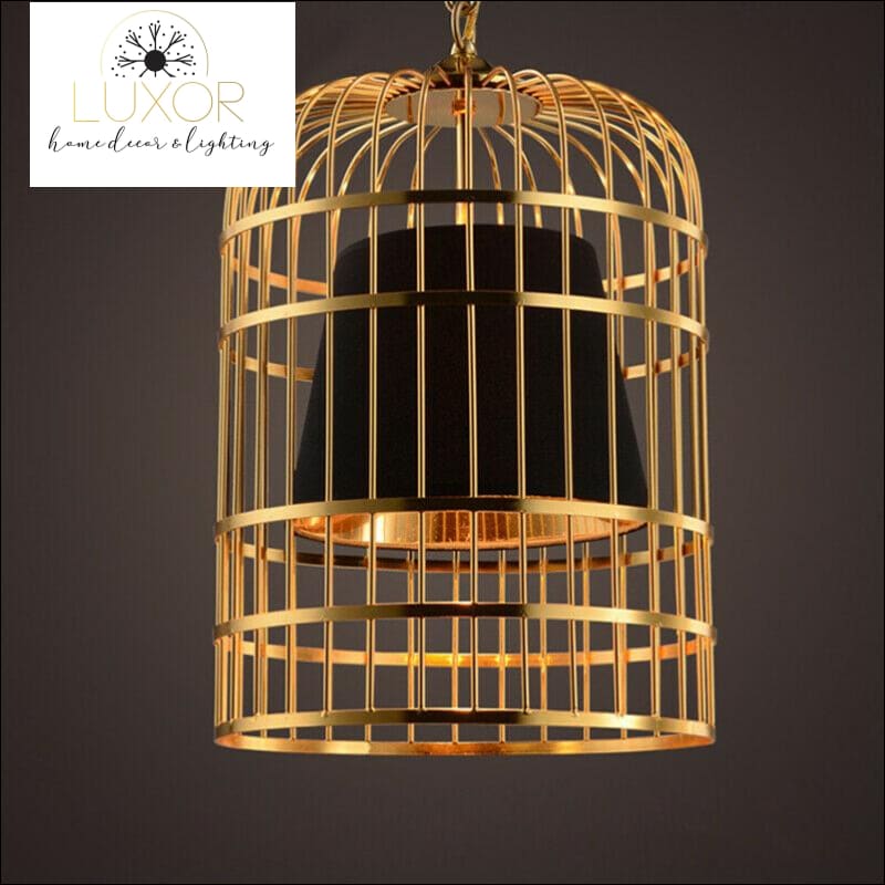 pendant lighting Golden Cage Hanging Pendant Light - Luxor Home Decor & Lighting