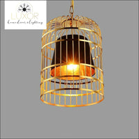 pendant lighting Golden Cage Hanging Pendant Light - Luxor Home Decor & Lighting