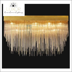 chandeliers Golden Crystal Cascade Chandelier - Luxor Home Decor & Lighting