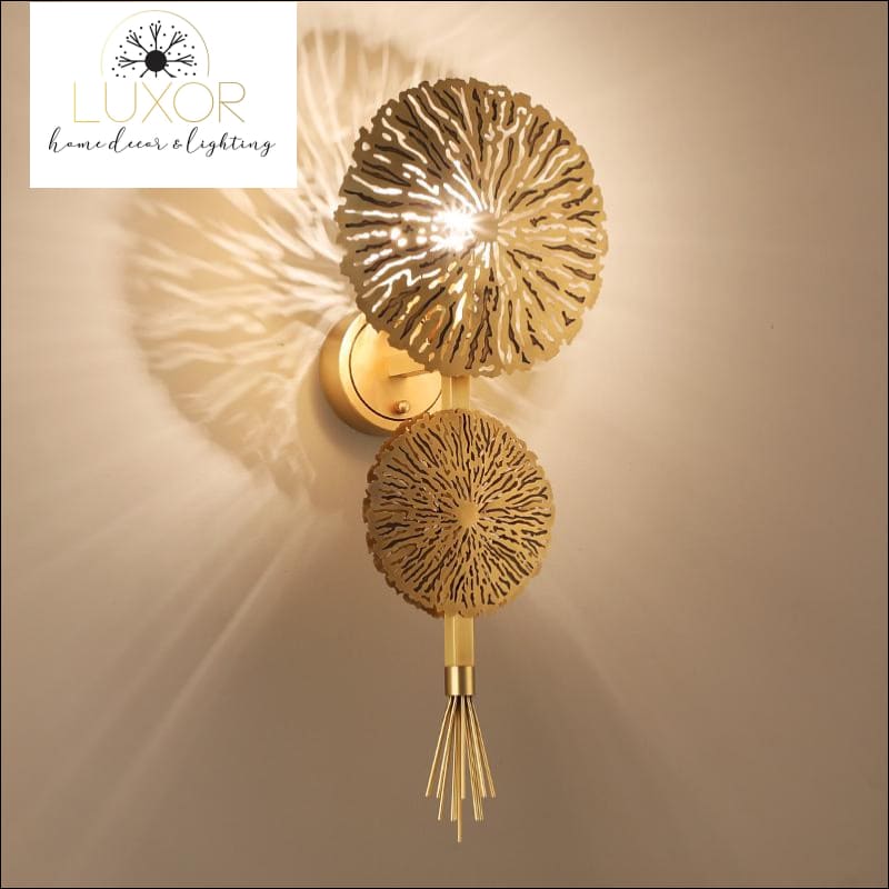 wall lighting Golden Mushroom Sconce - Luxor Home Decor & Lighting