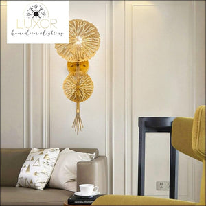 wall lighting Golden Mushroom Sconce - Luxor Home Decor & Lighting