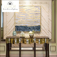 wall art Golden Sea Oil Painting - Luxor Home Decor & Lighting