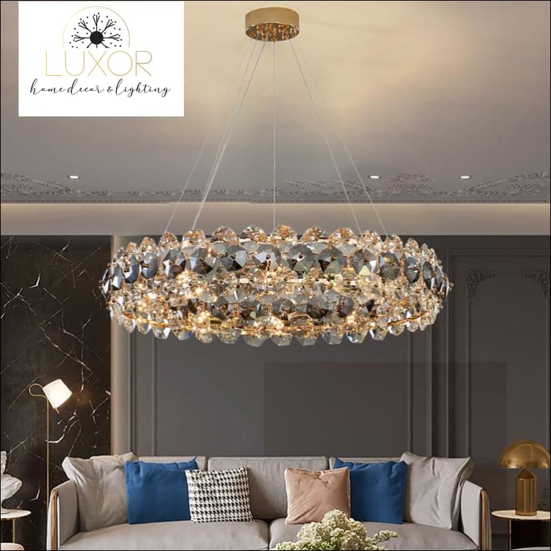 Gonesa Smokey Crystal Chandelier - chandelier