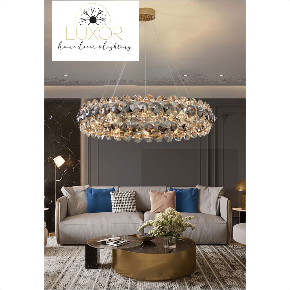Gonesa Smokey Crystal Chandelier - chandelier
