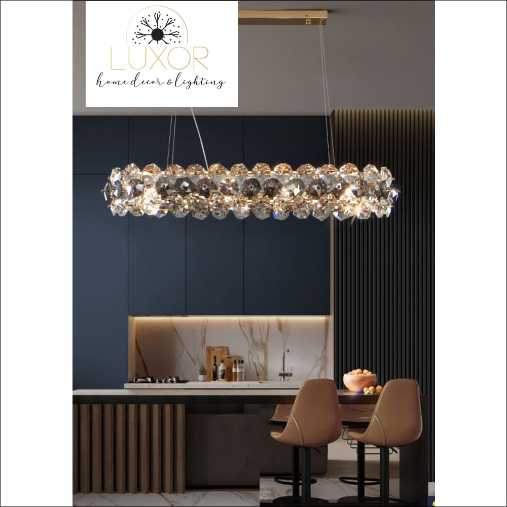 Gonesa Smokey Crystal Chandelier - chandelier