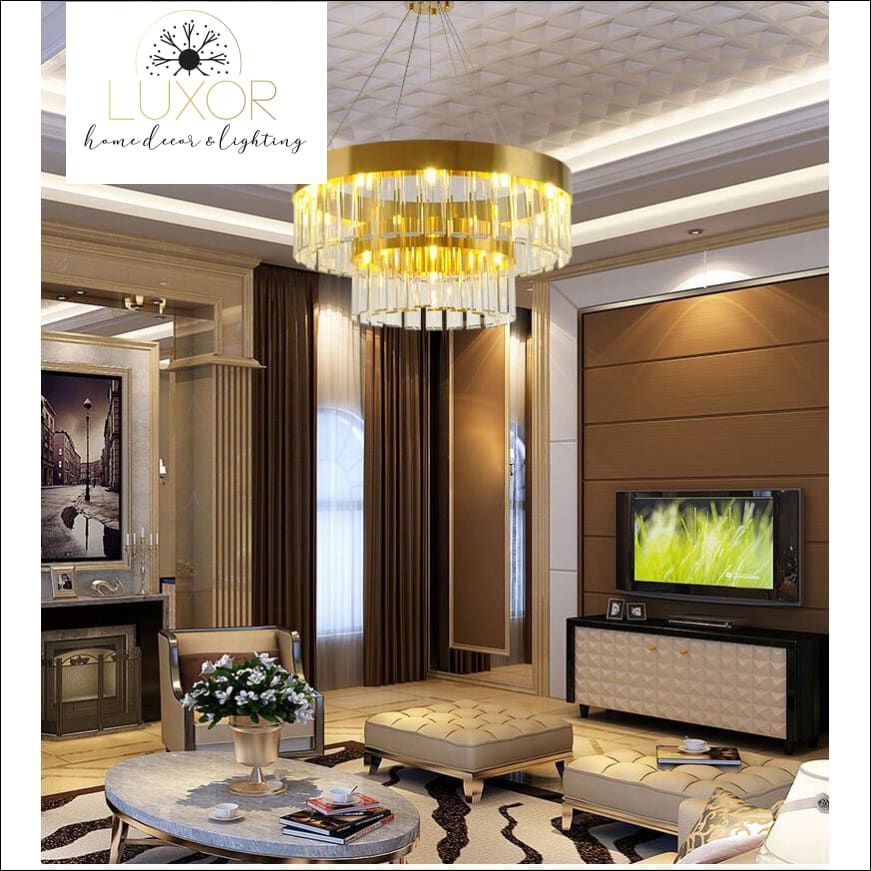 chandelier Gordon Crystal Chandelier - Luxor Home Decor & Lighting