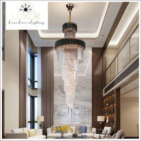 chandeliers Grandier Spiral Crystal Chandelier - Luxor Home Decor & Lighting