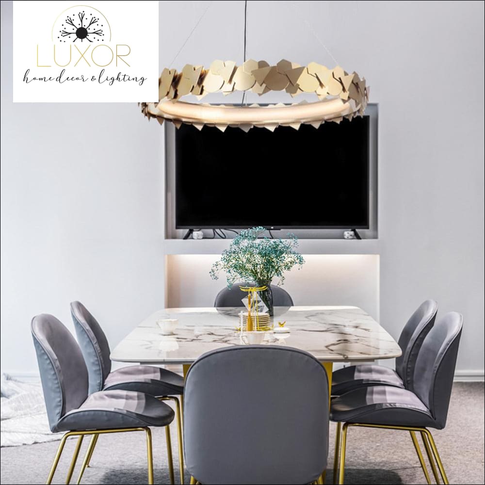 chandelier Grometric Gold Chandelier - Luxor Home Decor & Lighting