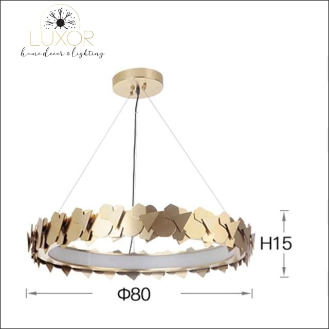 chandelier Grometric Gold Chandelier - Luxor Home Decor & Lighting